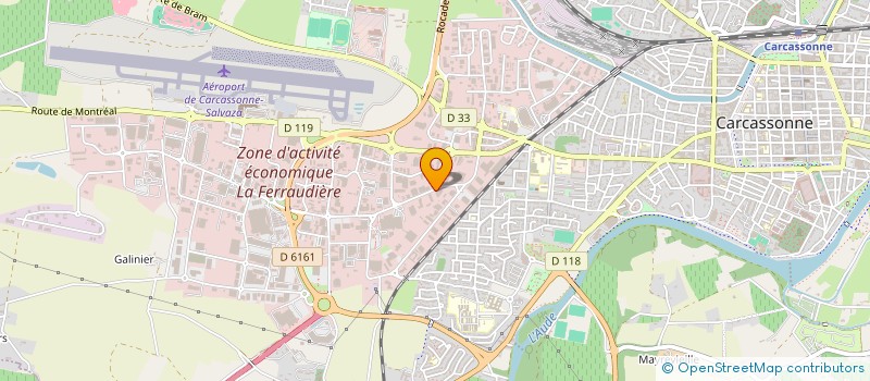 localisation de l'entreprise GT OMEGA à CARCASSONNE