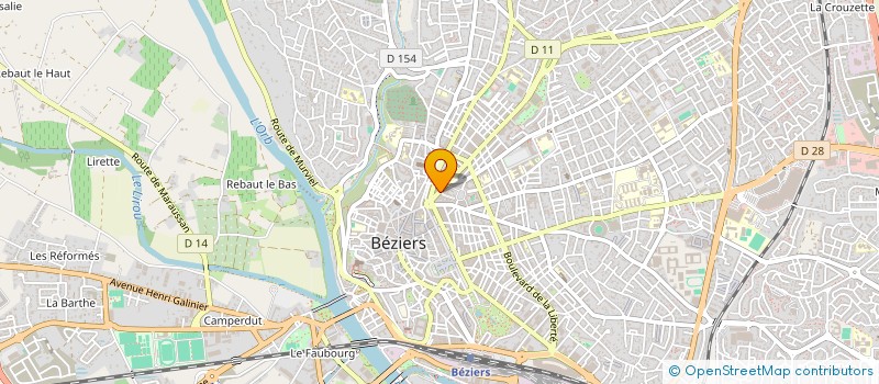 localisation de l'entreprise GT OPTIQUE à BEZIERS