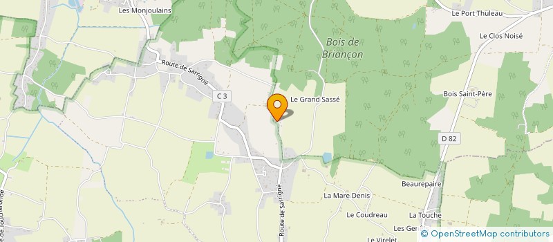 localisation de l'entreprise GT PARAMED  LOIRE-AUTHION