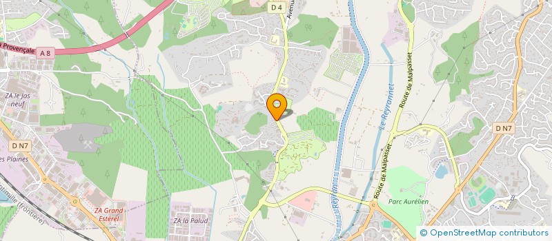 localisation de l'entreprise GT PLOMBERIE à FREJUS