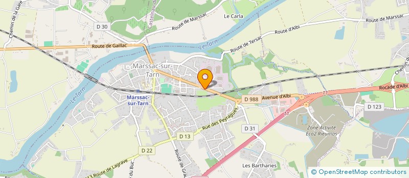 localisation de l'entreprise GT POLE INVEST à MARSSAC-SUR-TARN