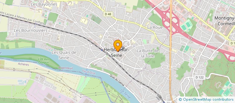 localisation de l'entreprise GT PROJETS  HERBLAY-SUR-SEINE