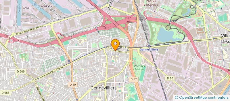 localisation de l'entreprise GT RACER à GENNEVILLIERS