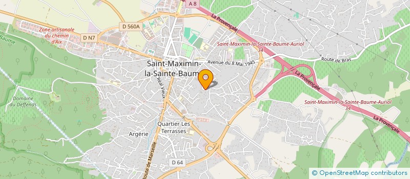 localisation de l'entreprise GT RENOV à SAINT-MAXIMIN-LA-SAINTE-BAUME
