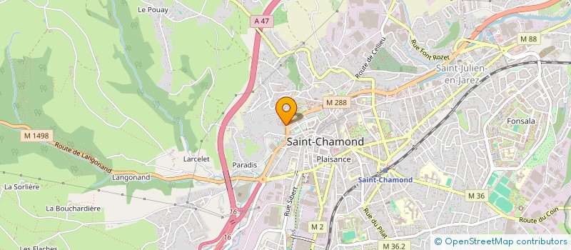 localisation de l'entreprise GT SAUVIGNET  SAINT-CHAMOND