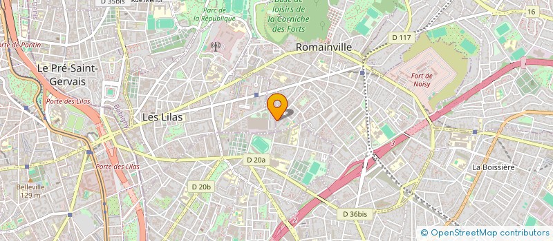 localisation de l'entreprise GT SERVICE FRANCE à ROMAINVILLE