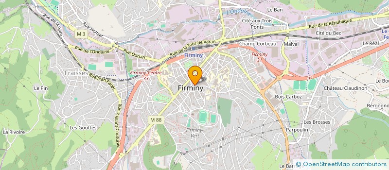 localisation de l'entreprise GT SERVICES à FIRMINY
