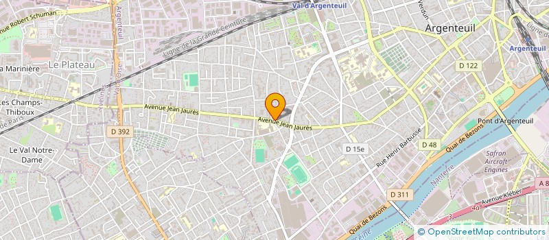 localisation de l'entreprise GT SERVICES  ARGENTEUIL