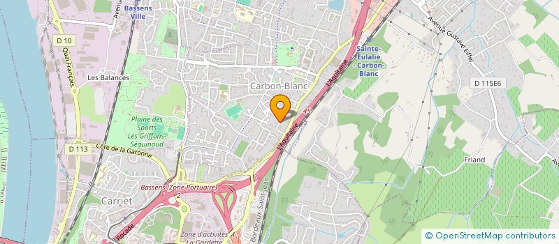 localisation de l'entreprise GT SKY WALK  CARBON-BLANC