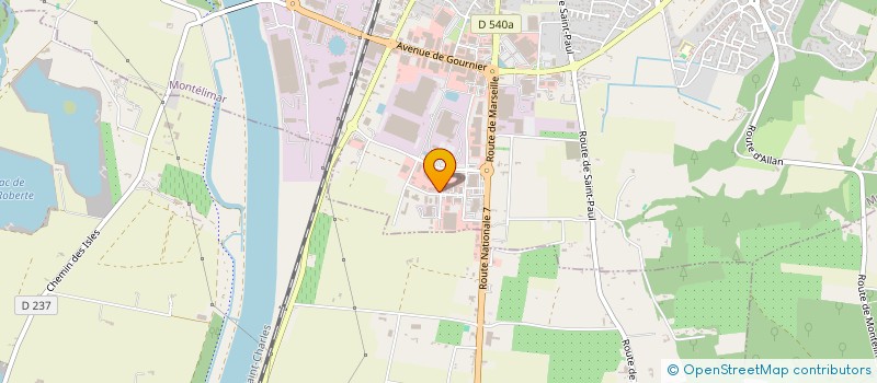 localisation de l'entreprise GT SOLUTIONS à MONTELIMAR