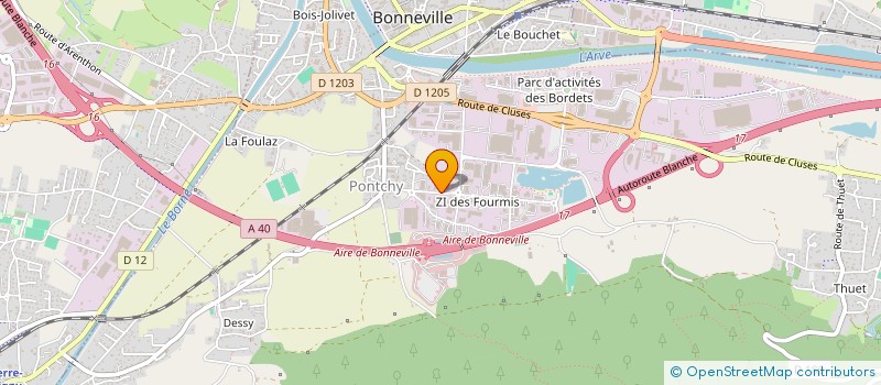 localisation de l'entreprise GT SPEED  BONNEVILLE