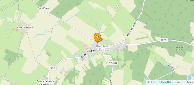 localisation de l'entreprise GT SURFACE à BRESSE-SUR-GROSNE