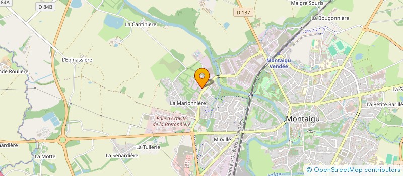 localisation de l'entreprise GT. TECHNIK à MONTAIGU-VENDEE