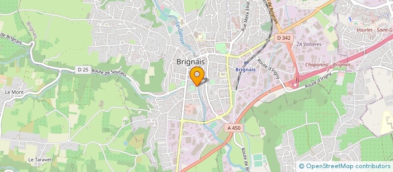 localisation de l'entreprise GT TRANSFERTS à BRIGNAIS