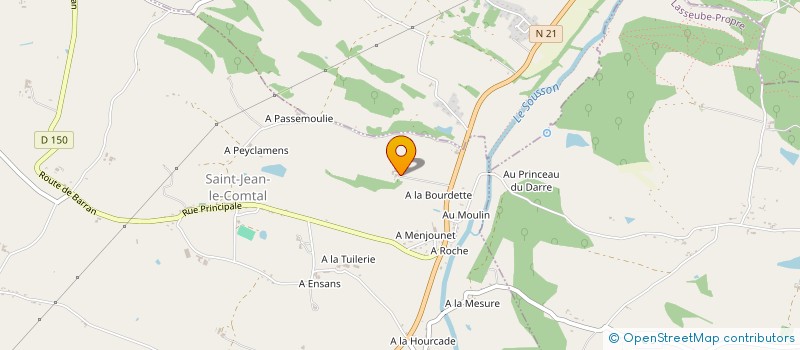 localisation de l'entreprise GT TRANSPORTS à SAINT-JEAN-LE-COMTAL