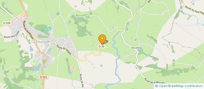 localisation de l'entreprise GT TRANSPORTS  LA FOUILLADE