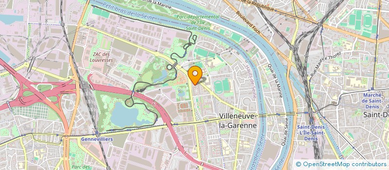 localisation de l'entreprise GT TRANSPORTS à VILLENEUVE-LA-GARENNE