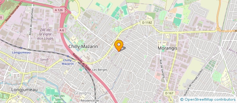 localisation de l'entreprise GT TRANSPORTS & PRESTIGE à MORANGIS