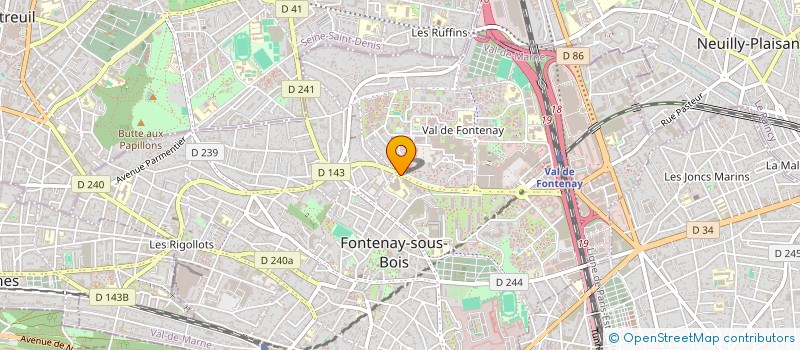 localisation de l'entreprise GT VAL FONTENAY à FONTENAY-SOUS-BOIS