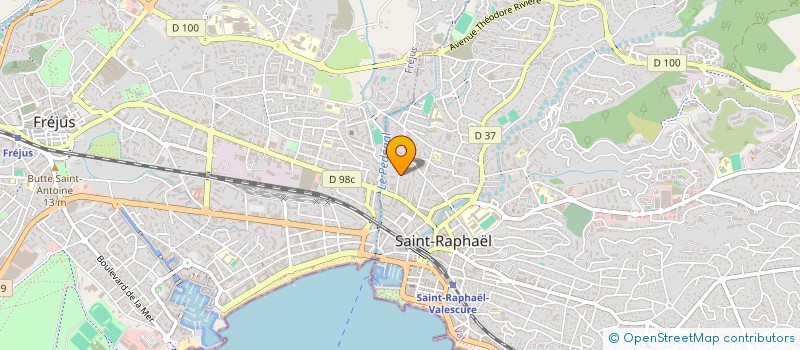 localisation de l'entreprise GT1 à SAINT-RAPHAEL