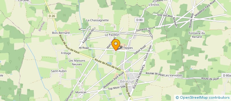 localisation de l'entreprise GT2A  BEREZIAT