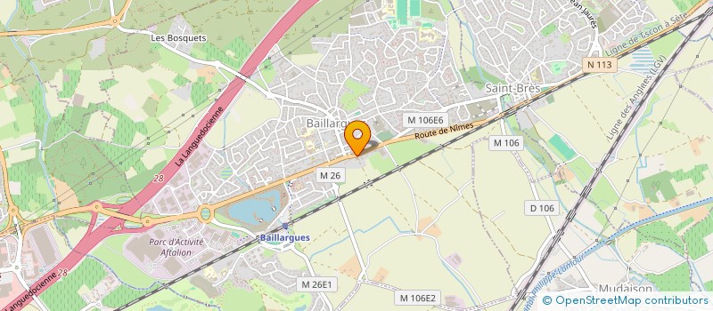 localisation de l'entreprise GT2C INVEST à BAILLARGUES
