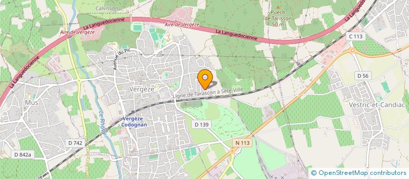 localisation de l'entreprise GT2I-SOLUTION  VERGEZE