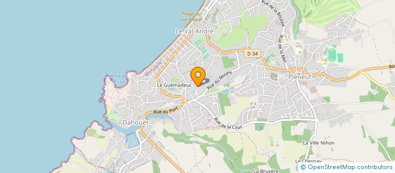 localisation de l'entreprise GT3 SERVICES  PLENEUF-VAL-ANDRE