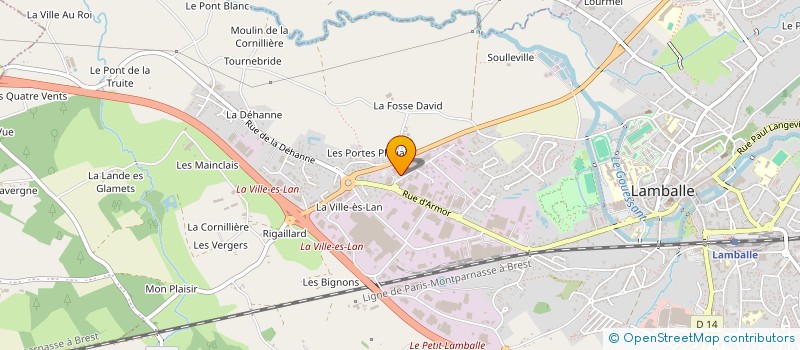 localisation de l'entreprise GT3E à LAMBALLE-ARMOR