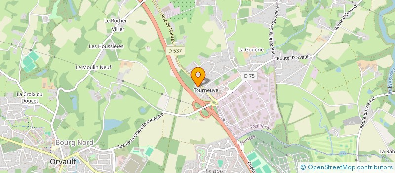 localisation de l'entreprise GT44 à ORVAULT