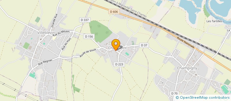 localisation de l'entreprise GT6 TAXIS à VILLEBLEVIN