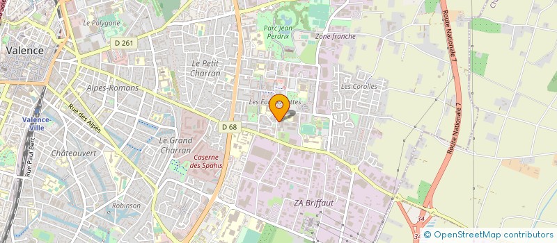 localisation de l'entreprise GTA 26 à VALENCE