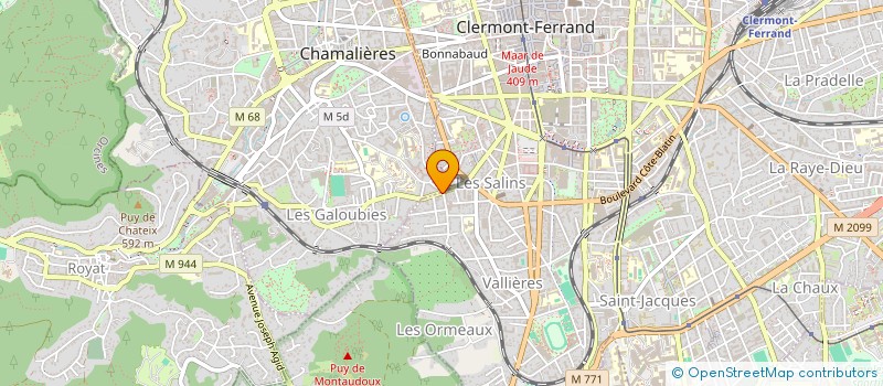 localisation de l'entreprise GTA  CLERMONT-FERRAND