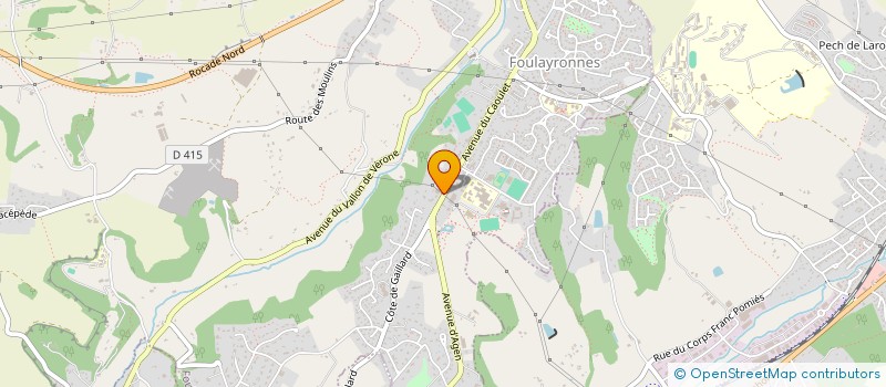 localisation de l'entreprise GTA  FOULAYRONNES