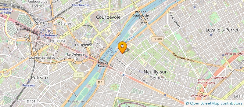 localisation de l'entreprise GTA PARTNERS à NEUILLY-SUR-SEINE