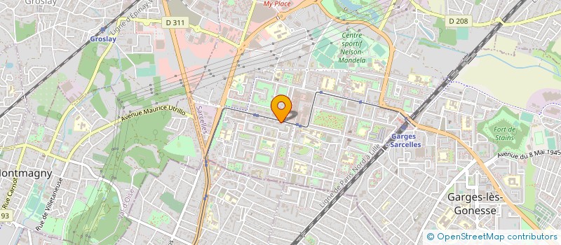 localisation de l'entreprise GTA SECURITE à SARCELLES