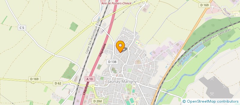 localisation de l'entreprise GTB  JAUNAY-MARIGNY