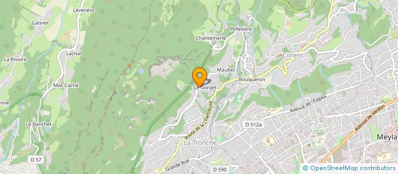 localisation de l'entreprise GTB  LA TRONCHE