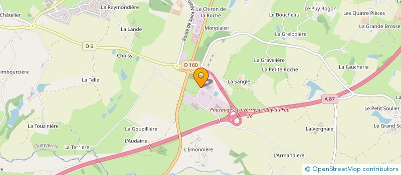 localisation de l'entreprise GTB 85 à CHANVERRIE