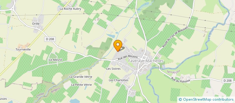 localisation de l'entreprise GTB AUTO 49  BELLEVIGNE-EN-LAYON