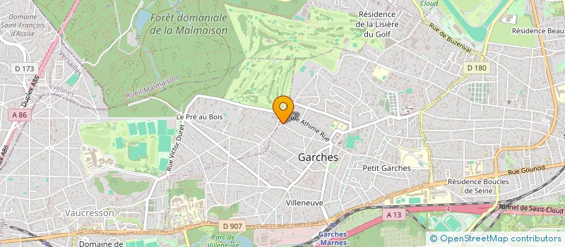 localisation de l'entreprise GTB CONSULTING à GARCHES