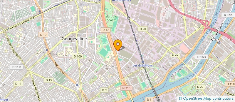 localisation de l'entreprise GTB ENERGY  GENNEVILLIERS