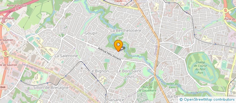 localisation de l'entreprise GTB INVEST à ORVAULT