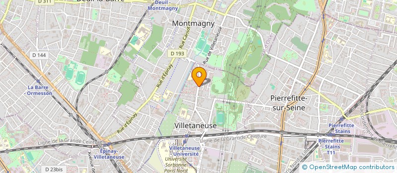 localisation de l'entreprise GTB ISOL  VILLETANEUSE