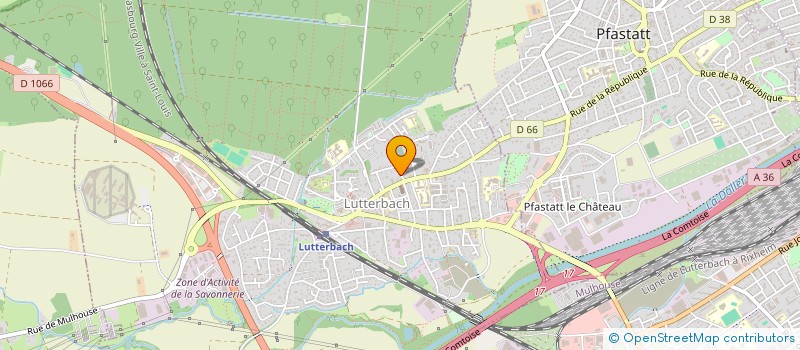 localisation de l'entreprise GTB KLEEBACH  LUTTERBACH