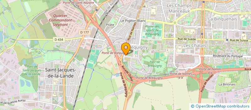 localisation de l'entreprise GTBR GIVE TO BETTER RECEIVE à RENNES