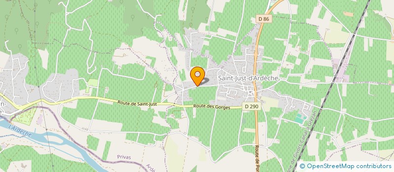 localisation de l'entreprise GTC  SAINT-JUST-D'ARDECHE