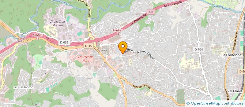 localisation de l'entreprise GTC ANTIBES  ANTIBES