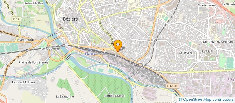 localisation de l'entreprise GTC BEZIERS  BEZIERS