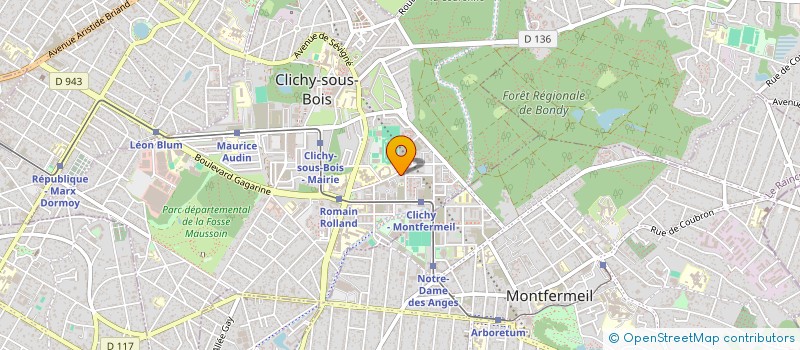 localisation de l'entreprise GTC COSMETIQUES à CLICHY-SOUS-BOIS